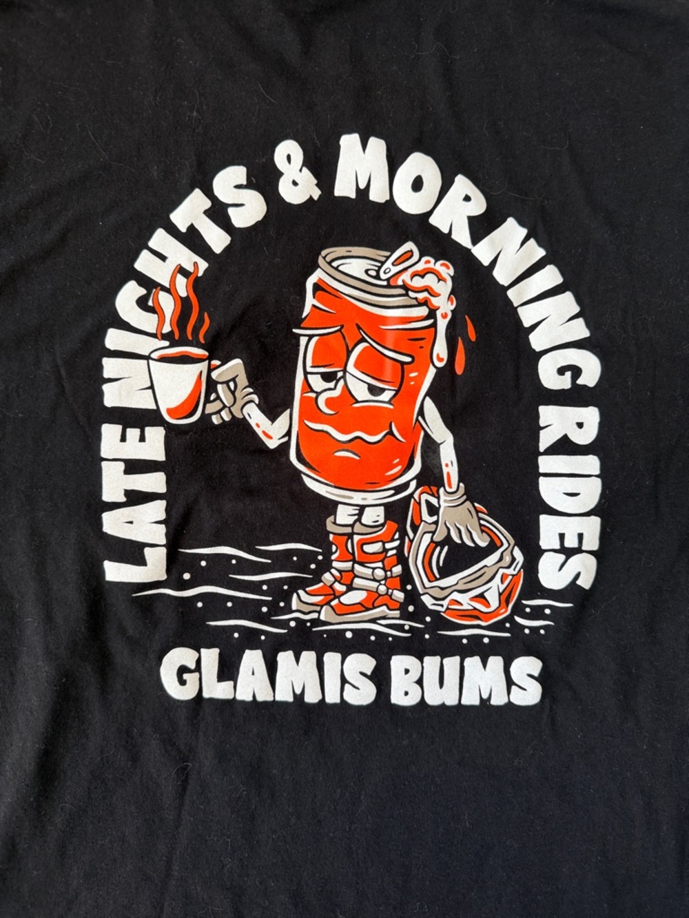 Black Short-Sleeve Motorcycle Graphic Tee